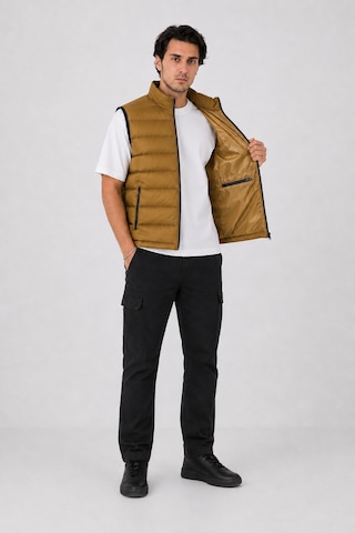 Camp Scoutland Camp451 Outdoor Tactical İç Cepli Su İticili Erkek Mevsimlik Dolgulu Şişme Yelek Hardal