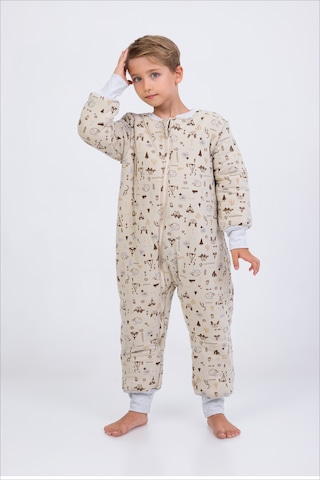 Kız Erkek Çocuk Kalın Elyaf Dolgulu Premium Kalite 2.5 Tog Desenli Uyku Tulumu Taş