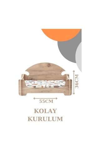 Pd Taht Rahat Kedi Köpek Yatağı 30 50 Atlantik Çam Yıkanabilir Duck Kumaş Minderi Ile Beraber
