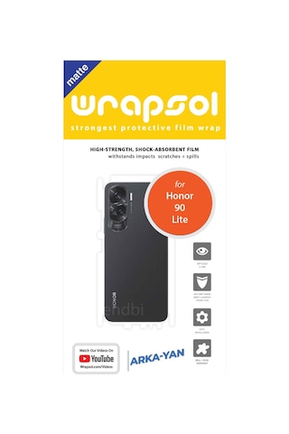Honor 90 Lite Mat Arka Ve Yan Kaplama Leke Bırakmayan Film