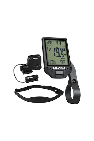 Lixada-bisiklet Kablosuz Bilgisayar İle Kalp Hızı Sensörü Y13401b Siyah