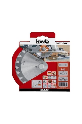 Kwb Tepsi Testere 160 X 20mm 24 Diş E45 584533