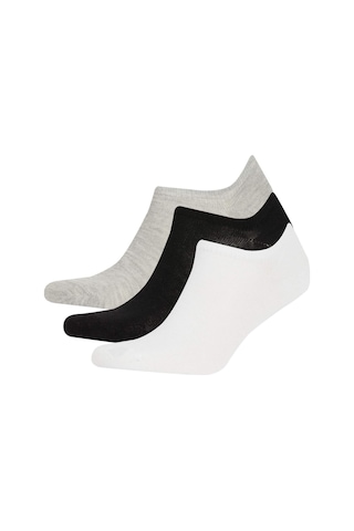 Defacto Erkek Görünmez 3lü Pamuklu Sneaker Çorap K4595aznskr1 Çok Renkli-kr1