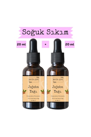 Jojoba Yağı %100 Saf Seyreltilmemiş - 2 X 20ml 20 ML