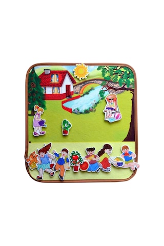 Tox Yaz Keçe Cırtlı Aktivite Sayfası - Çocuk Etkinlik . Eğiti