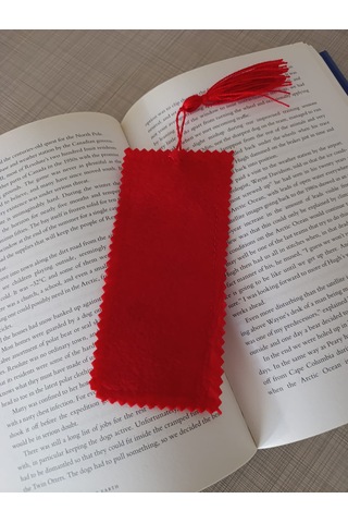 Yılbaşı Temalı Kanaviçe Kitap Ayracı