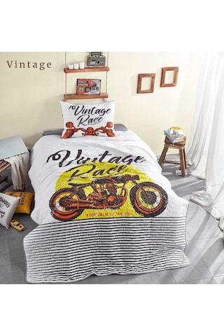 Ceylin Yatak Örtüsü Tek Kişilik Wintage Race