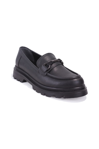 Dagoster Dza07-90834 Siyah Günlük Loafer Kadın Ayakkabı Siyah