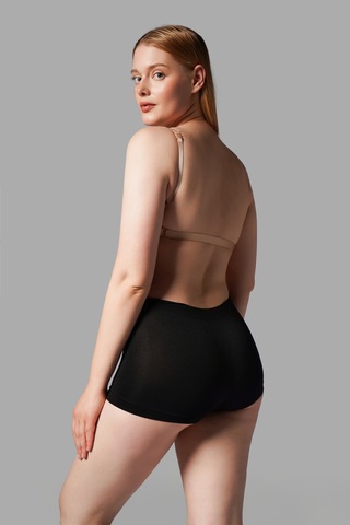 Fit Women Kadın Boxer Toparlayıcı İz Yapmayan Seamless Örme Boxer 2001 Siyah