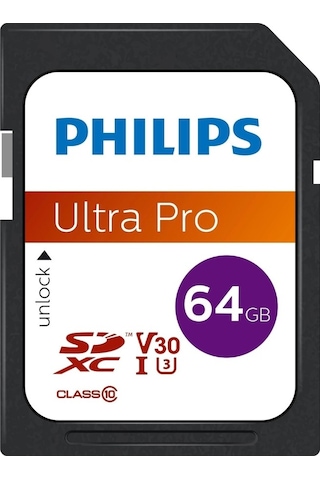 Philips 64gb Sd Kart Ultra Pro V30 Uhs-ı U3 4k Performansı