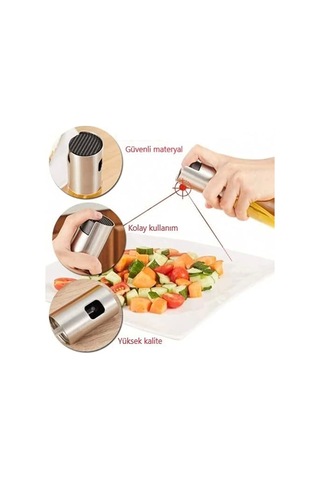 Çok Amaçlı Spreyli Sızdırmaz Cam Şişe Yağdanlık Limon Sirke Sos Püskürtücü Dağıtıcı Sprey Çok Renkli