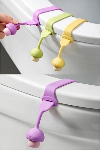 Mantar Tasarımlı Klozet Kaldırma Aparatı Klozet Kapağı Tutucu Hij Beyaz