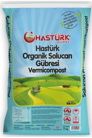 Hastürk %100 Organik Solucan Gübresi 1 KG. Hastürk %100 Organik Solucan Gübresi 1 KG.
