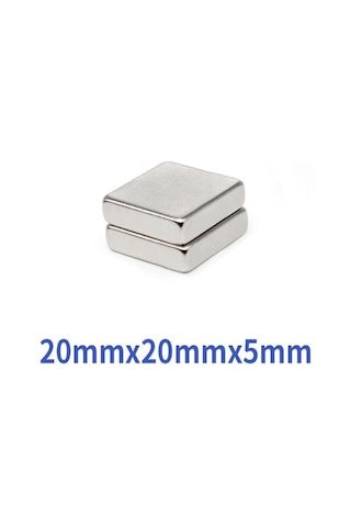 Hdg Kare Neodyum Mıknatıs Magnet Çap: 20x20x5 Mm - 1 Adet