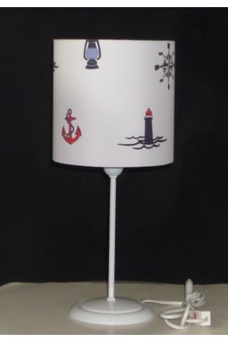 Denizci Çapa Dümen Yelkenli Çocuk Genç Odası Avize Abajur Seti (293253423)