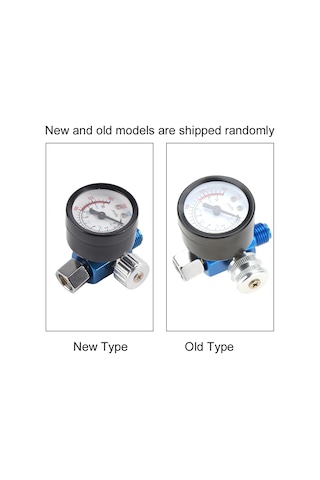 Ximistore9 Pnömatik Boya Spreyi G1/4" Telli Basınç Regülatörü - 0-10bar 0-150psı Gerçek Zamanlı Basınç Kontrolü Aracı