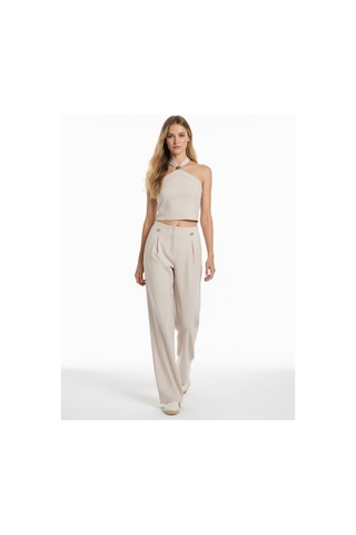 Xint Bej Pamuk Dokulu Regular Fit Pantolon 470542