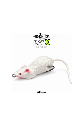 Silikon Fare - 15g 70mm - Fishack Ratx - Albino