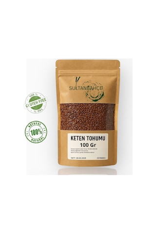 Sultanbahçe Keten Tohumu 100 Gr - Yoğurtlu Tarifler Ve Smoothieler Için-doğal Lif-vegan
