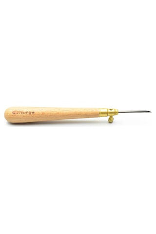 Nurge Ince Ahşap Saplı Panç Tığı - 1.20mm - 1.60mm- 2.20mm 3 Adet