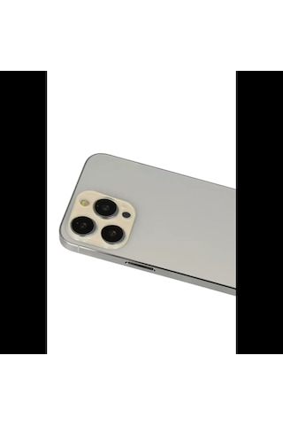 Apple İphone 12 Pro Rainbow Kamera Lens Koruma Cam - Gold