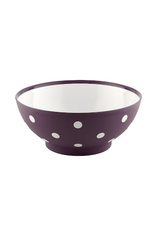 Benekli Renkli Yuvarlak Salatalık Kase Tabak 3 Litre 25.5x25.5x11