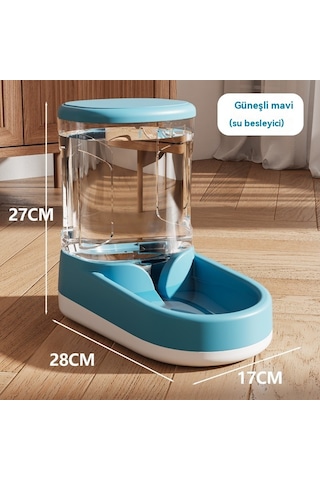 Pet Su Sebili Kedi Otomatik Çiftçi-mavi