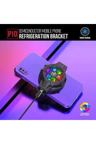 Folinda P10 Telefon Yarıiletken Soğutucu: Çift Yönlü Genişletilebilir, Hızlı Soğuma, Yüksek Performanslı Fan, Düşük Gürültü, 4-6.5 İnç Uyumlu Beyaz Beyaz