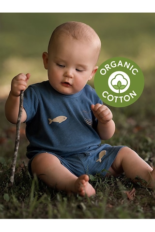 Antebies Minik Denizciler Kısa Kollu Tshirt Şort Set renkli