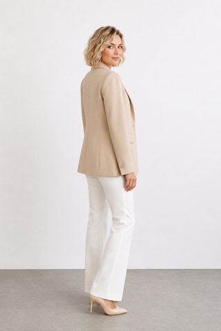 Bihan Store Kadın Kruvaze Tek Düğmeli Blazer Ceket Y26-421 - Taş