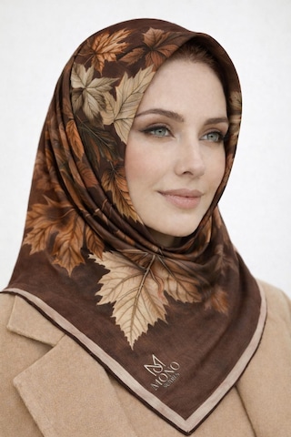 Mono Scarfs Soft Pamuk Eşarp-90 X 90 -06109 Kahverengi