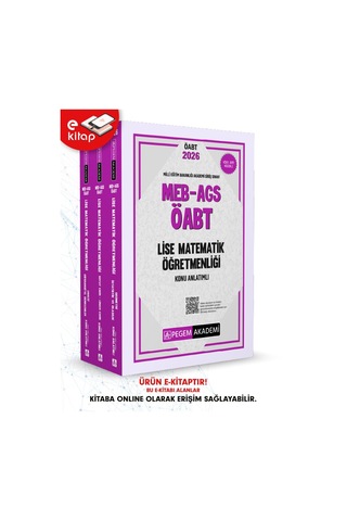 2026 Meb-ags Öabt Lise Matematik Öğretmenliği Konu Anlatımlı E-ki