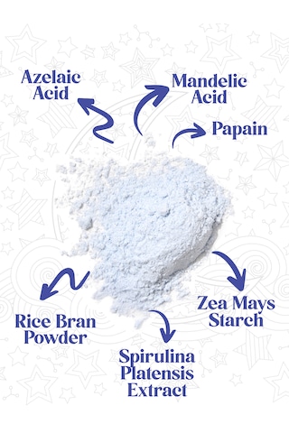 Cosmed Beauty Squad Blue Moon Dust Enzyme Peeling - Azelaik Asit ve Mandelik Asit İçeren Enzim Peeling Toz Temizleyici 55 g