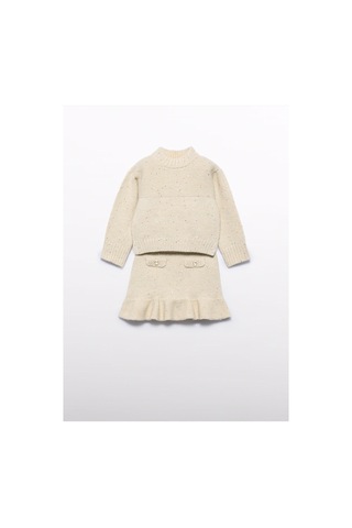 Mayoral Abel&lula Kız Çocuk Triko Etek Takım Bej