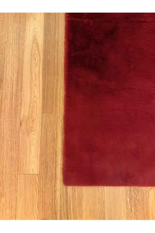 Ultra Soft Bordo Yumuşak Dokulu Peluş Halı Dikdörtgen