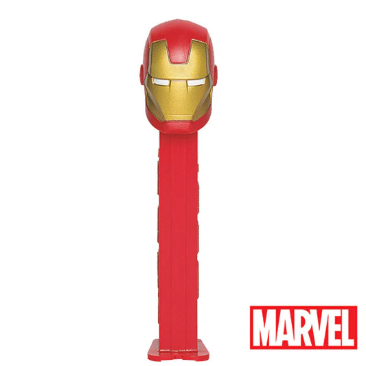 Pez Dispenser Marvel Iron Man Meyve Aromalı Şekerleme Makinesi Ve Şekerleme Yedekleri
