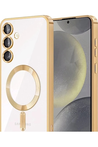 Samsung Uyumlu Galaxy A55 5g Kross Magneticsafe Kapak Altın