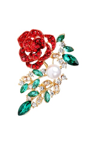Bayanlar Ve Kızlar İçin Metal Tasarımlı Göz Alıcı Rhinestone Broş Pimi - Mükemmel Takım Elbise Emzirme Aksesuarı Veya Eşsiz Takı Hediyesi Çok Renkli