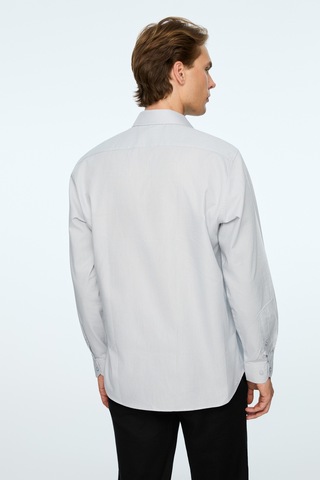 Morven Erkek Gri Basic Regular Fit Sert Yaka Gömlek 26mc004059100 Gri