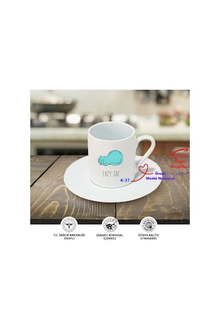 Kedili Türk Kahve Fincanı, Arkadaşa Hediyelik Fincan K Serisi 100 Model