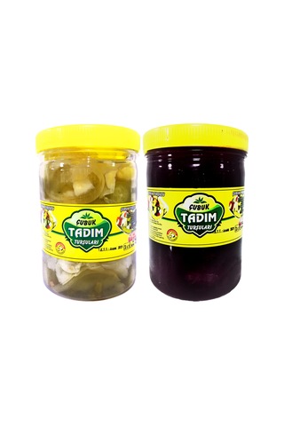 Çubuk Tadım Turşuları Karışık Turşusu 1 KG +  Kırmızı Pancar Turşusu 1 KG