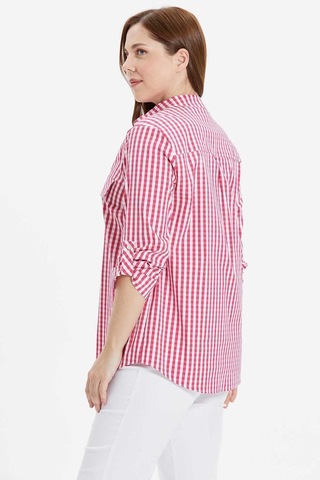 Selen Kadın Büyük Beden Bluz 24ysl8786 Fuşya