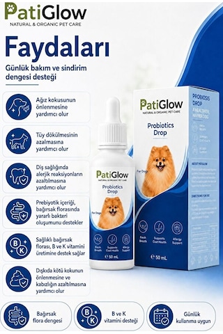 Bezos Patiglow Köpek Probiyotik Damla 50 Ml Bezos1