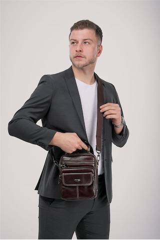 Ççs 31600 Hakiki Deri Askılı Çanta Kahve