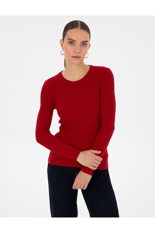 Pierre Cardin Kadın Kırmızı Kazak /triko 50316334-vr030 Kırmızı