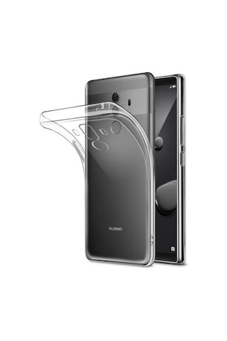 Huawei Mate 10 Pro İle Uyumlu Kılıf Şeffaf Kamera Korumalı Esnek Silikon Telefon Kılıfı Kapak
