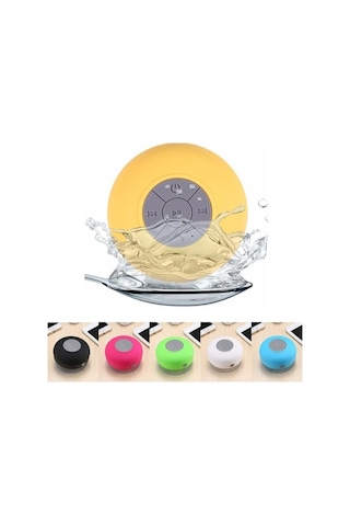 Zyzqstore Su Geçirmez Müzik Hoparlör, Işık Dahili Mikrofonlu, Büyük Vantuzlu