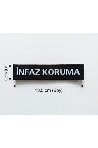 İnfaz Koruma Pantolon Yazısı 2 Adet - Arkası Cırtlı Çok Renkli