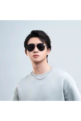 Xiaomi Mijia Nylon Pro Aviator Polarize Güneş Gözlüğü Uv400 Sus304 Paslanmaz Çelik Çerçeve 22gr 8 Katmanlı Oar Anti-reflektif Film Siyah