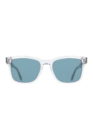 Salvatore Ferragamo Sf 2086se 020 55 Unisex Kare Şeffaf Gri Kemik Güneş Gözlüğü Gri